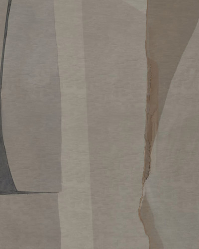 Tapet cu design abstract geometric în nuanțe de crem, gri și roz pal