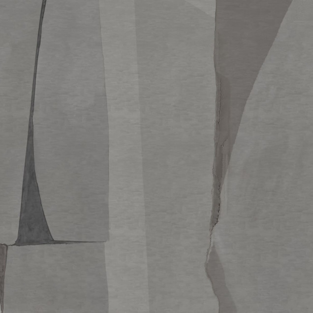 Tapet cu un design abstract geometric în nuanțe de gri și accente de maro.
