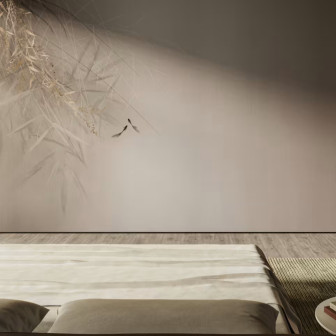 Fototapet elegant cu design floral stilizat