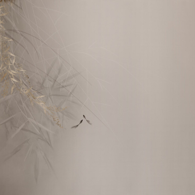 Fototapet elegant cu design floral stilizat