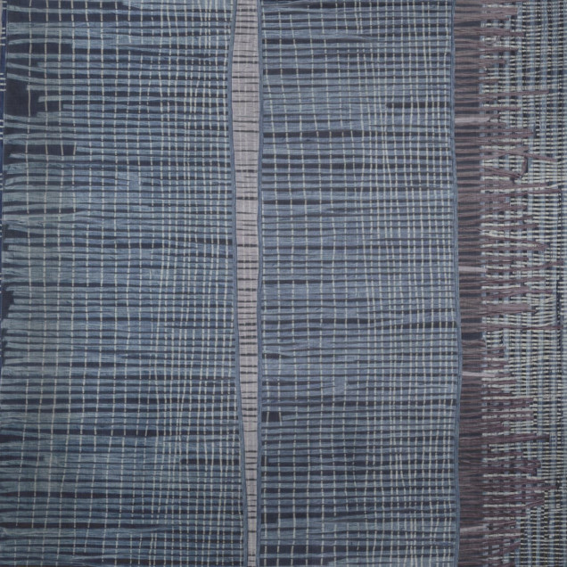 Tapet cu model textil în nuanțe de gri și albastru