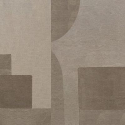 Tapet Luserna, Varianta 1, cu design abstract modern în nuanțe de bej și crem, într-un spațiu de locuit contemporan.