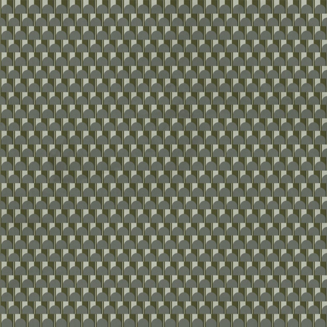 Tapet cu model geometric abstract în nuanțe de gri și verde