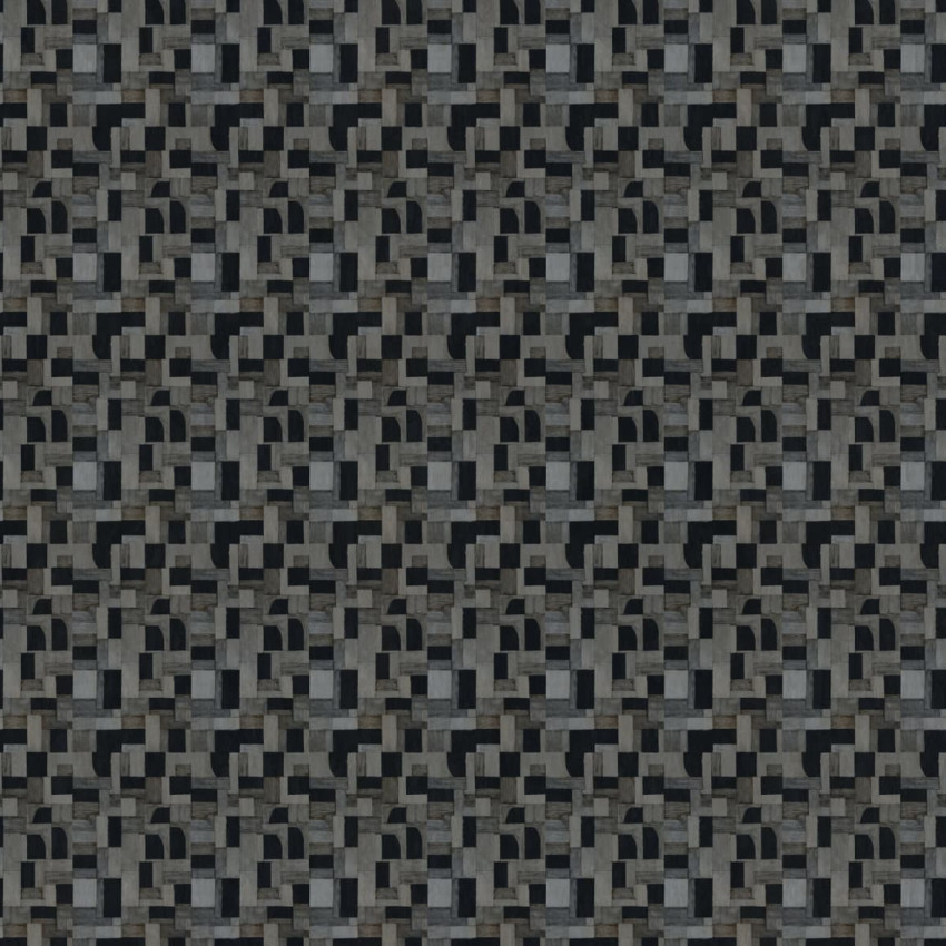 Tapet cu un model geometric abstract în nuanțe de gri și negru