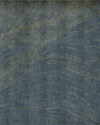 Wallpaper Stardust Variant 3 cu un design modern, cu motive aurii delicate pe un fundal albastru închis