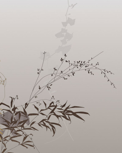 Tapet Dolores cu design floral minimalist