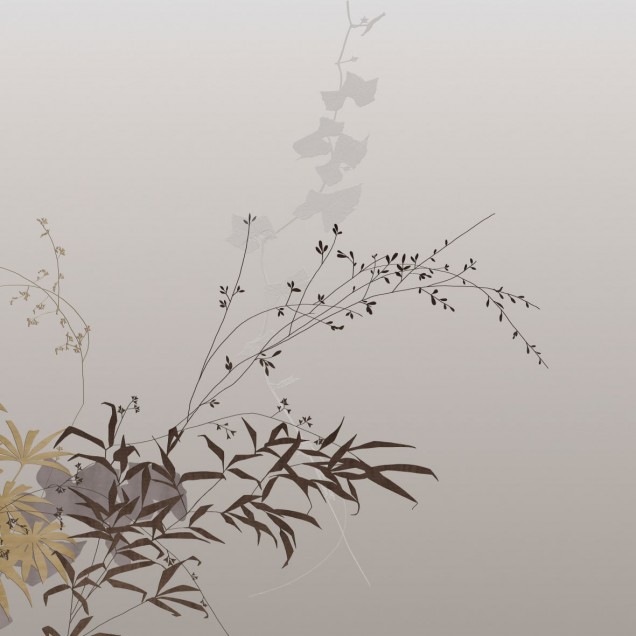 Tapet Dolores cu design floral minimalist