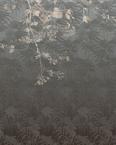 Wallpaper Louise, cu un design minimalist, in nuante de gri si textura bogata.