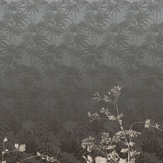 Wallpaper Louise, cu un design minimalist, in nuante de gri si textura bogata.