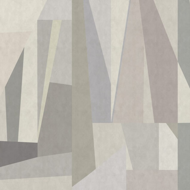 Forms Variant 1 tapet, design geometric, minimalist, nuante neutre, living, dormitor, birou