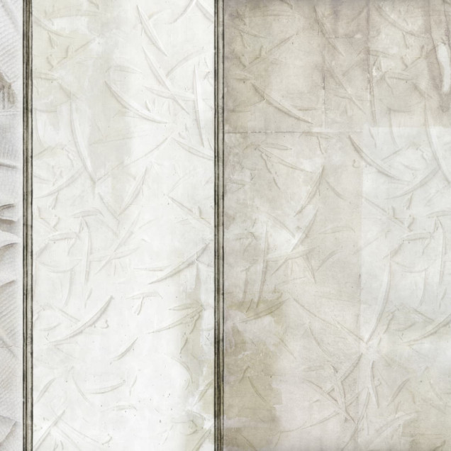 Tapet Washi Variant 1 cu aspect minimalist si un desen delicat pe un fundal alb.