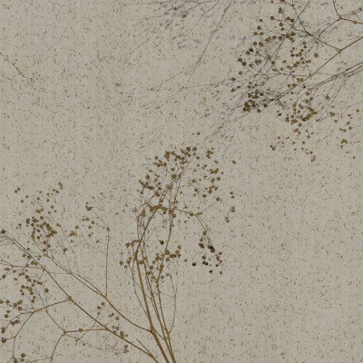 Tapet elegant cu ramuri delicate pe fundal bej