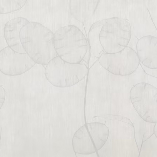 Tapet de perete Eterea, varianta 1, cu un design minimalist, ce prezintă ramuri delicate și frunze.