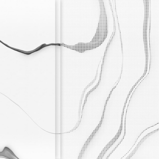 Wallpaper cu design abstract in tonuri de gri