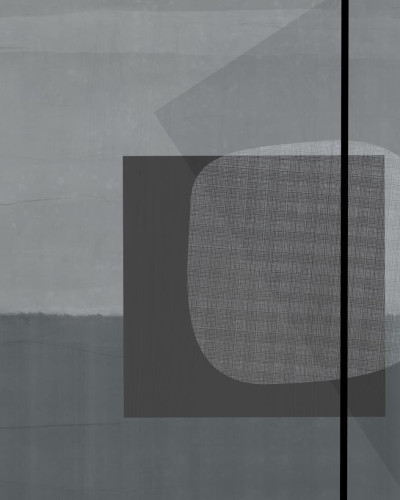 Tapet gri cu design geometric