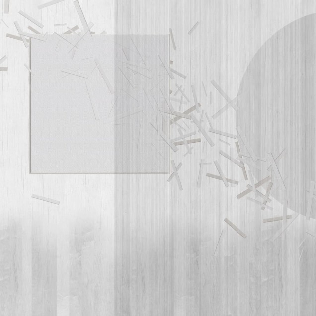 Wallpaper minimalist cu design geometric, in tonuri de gri,  in ambient modern.
