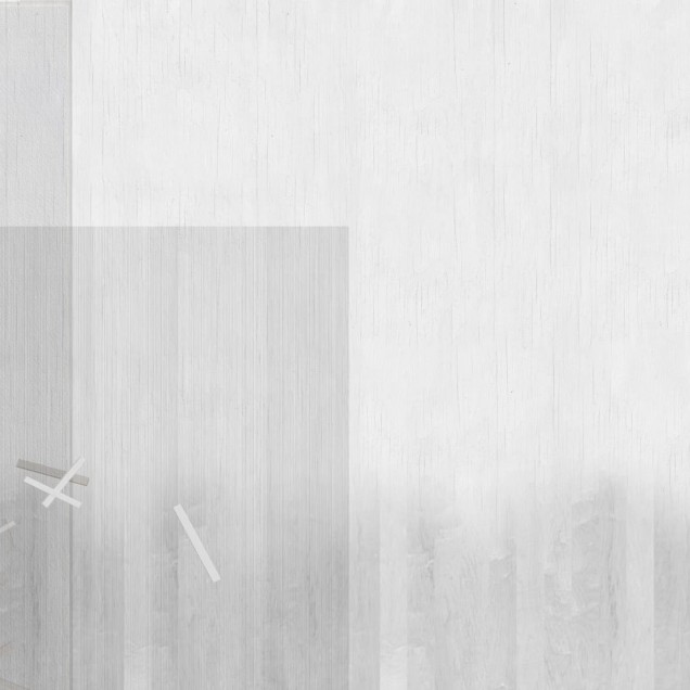 Wallpaper minimalist cu design geometric, in tonuri de gri,  in ambient modern.
