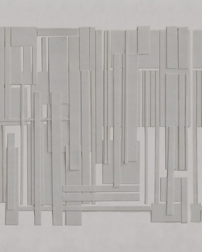 Tapet Alison Variant 2 cu design abstract geometric gri