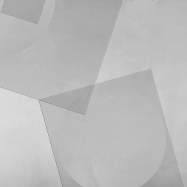 Wallpaper abstract cu linii subtile și forme geometrice în nuanțe de gri și albastru