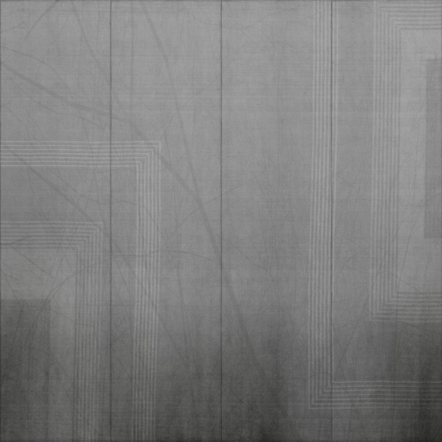 Tapet abstract cu design geometric, in tonuri neutre, pentru un decor modern si elegant.