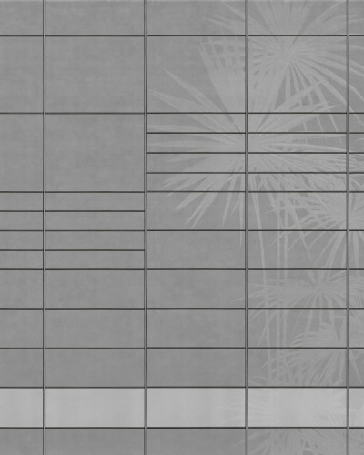 Tapet de perete modern cu design abstract, linii fine și accente de gri deschis