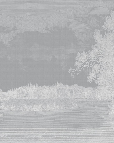 Tapet Dover Variant 2 cu design minimalist si elegant, cu un peisaj abstract in nuante de gri