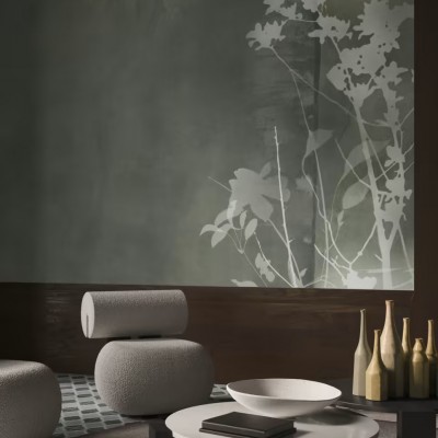 Tapet Napee Variant 1, tapet modern cu design minimalist și o nuanță de verde delicată