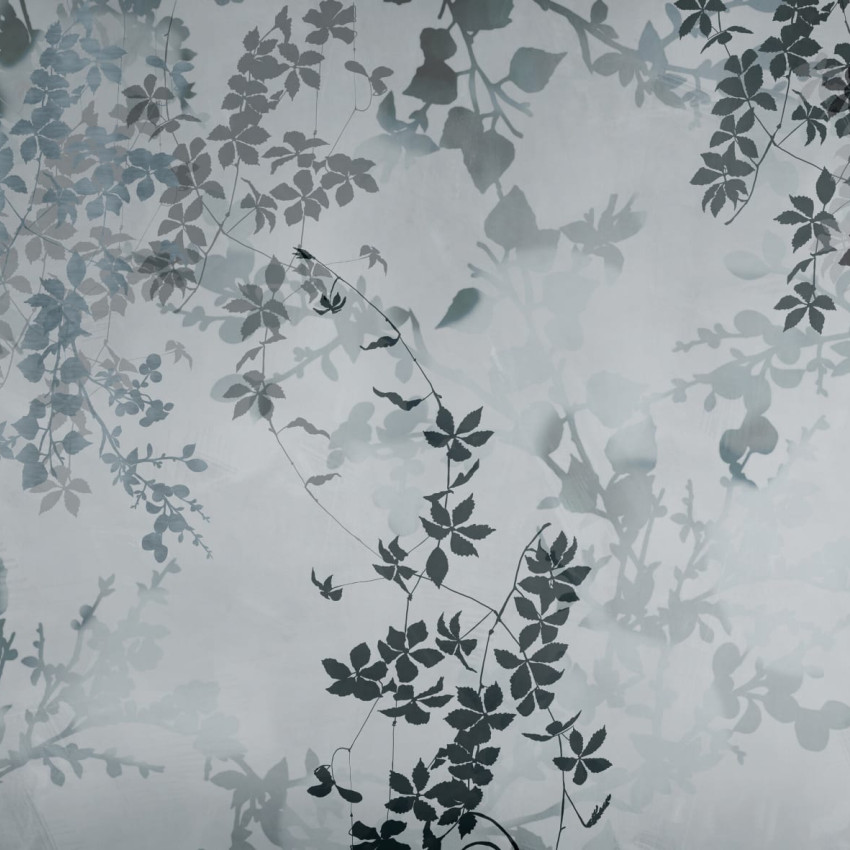 Ampelo, Variant 2 - Wallpaper cu frunze delicate de viță de vie