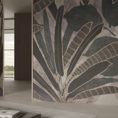 Tapet modern By The Bay, Variant 1, cu design abstract, inspirat de frumusețea naturii, oferind o atmosferă relaxantă și sofisticată.