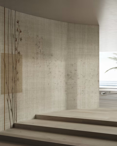 Tapet floral cu design delicat