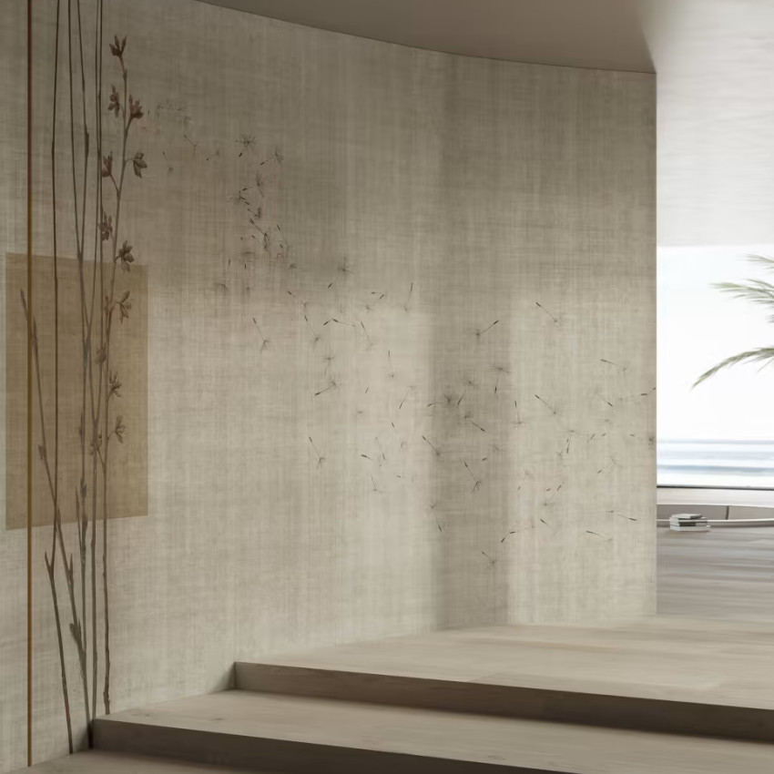 Tapet floral cu design delicat