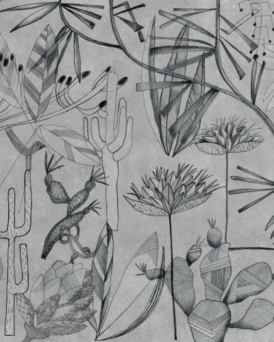Tapet Mandragola, Varianta 1, cu un design minimalist și elegant, inspirat de lumea vegetală.