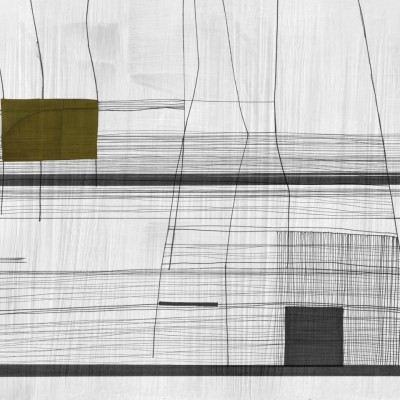 Tapet modern cu design abstract, in culori neutre.