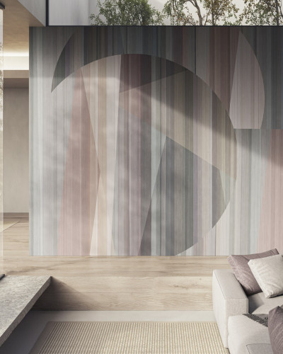 Tapet modern cu design abstract, perfect pentru un living sau dormitor elegant.