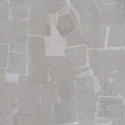 Tapet modern cu design abstract geometric, nuanțe de gri, textura fină asemănătoare cu pânza.