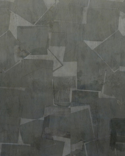 Tapet cu design geometric abstract, gri