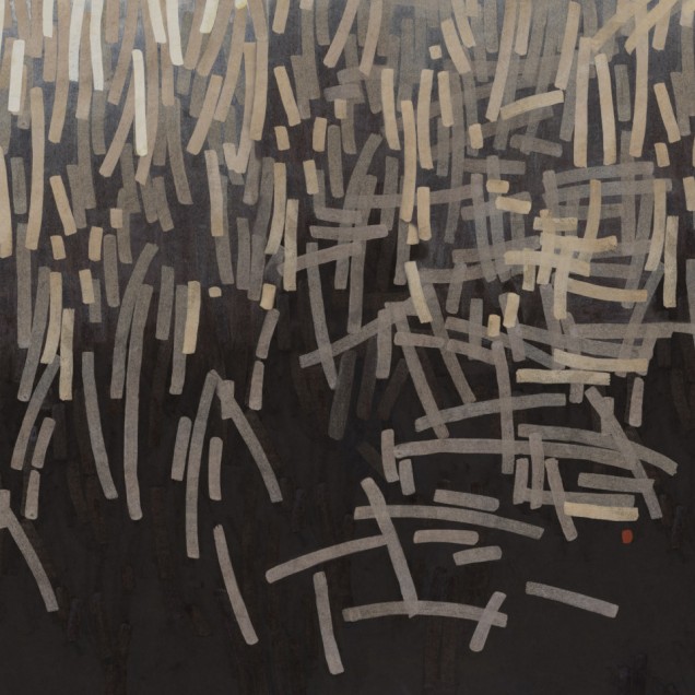 Tapet cu design abstract, linii fine și tonuri neutre