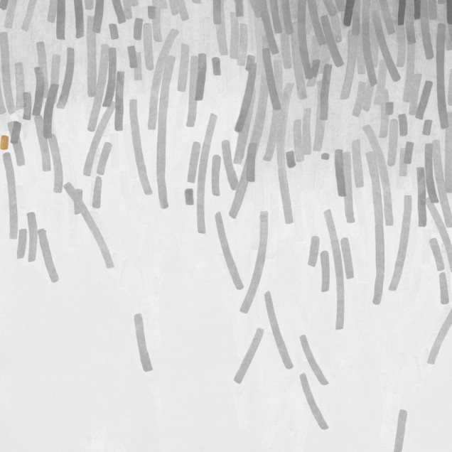 Tapet cu linii gri delicate, cu un design abstract