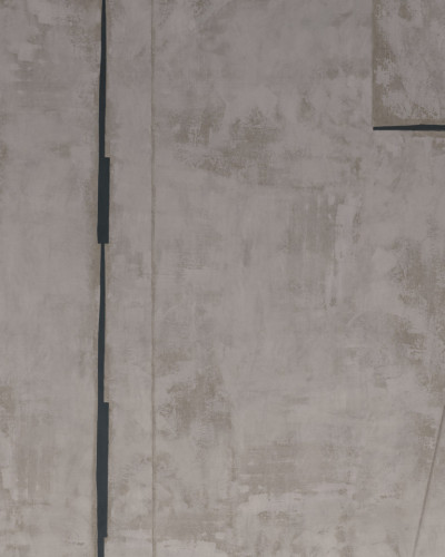 Tapet Intonaco, Variant 2 - Gri cu aspect de beton, textura subtila si design geometric.