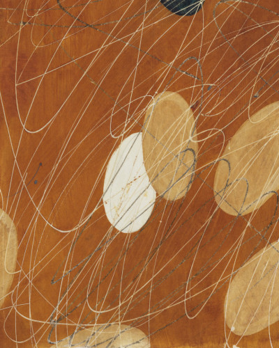Fototapet Apollineo, Variant 1, cu design abstract și accente aurii