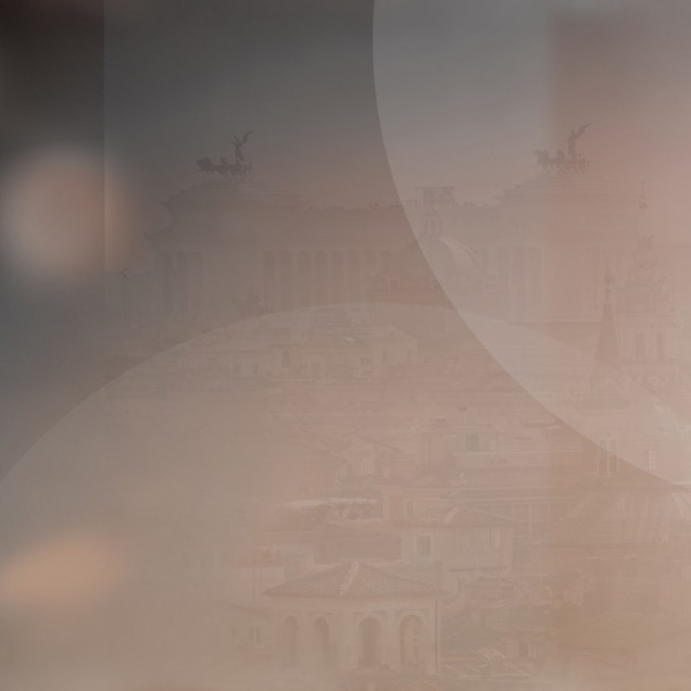 Tapet cu o imagine cu o cupola a unei biserici vazuta printr-o fereastra. Imaginea este redata in culori pastelate, cu un efect de estompare, creand o atmosfera romantica si calma.