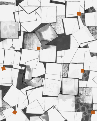 Tapet geometric abstract, Tessere