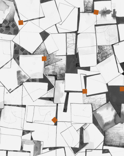 Tapet geometric abstract, Tessere