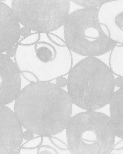 Tapet cu design abstract, cercuri gri pe fond alb