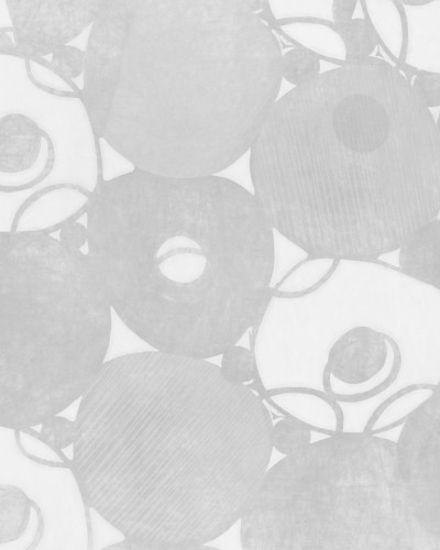 Tapet cu design abstract, cercuri gri pe fond alb