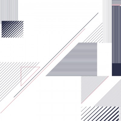 Tapet cu design geometric, in culori alb, bleumarin si rosu