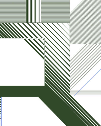 Tapet geometric cu linii fine si culori neutre.