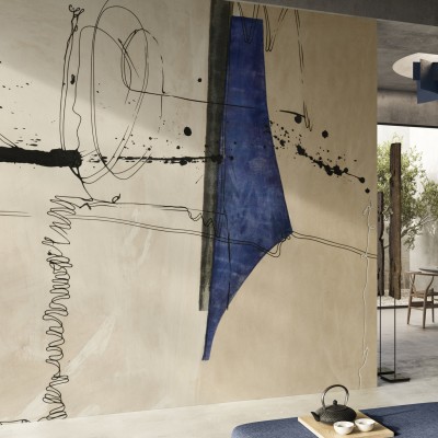 Tapet Astratto, Variant 1, cu design abstract modern, culori pastelate, pentru un ambient echilibrat și sofisticat.
