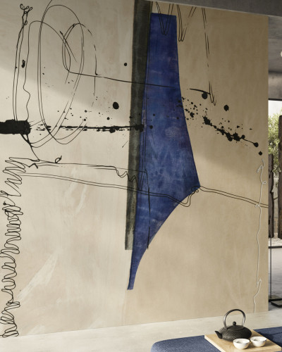 Tapet Astratto, Variant 1, cu design abstract modern, culori pastelate, pentru un ambient echilibrat și sofisticat.