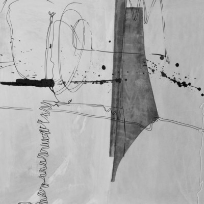 Tapet abstract modern cu culori neutre și linii subtile